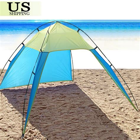 portable beach canopy sun shade triangle patchwork tent shelter camping fishing  sale