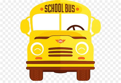 Kuning Kendaraan Bus Sekolah Gambar Png