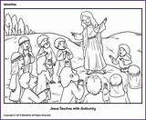 Jesus Coloring Authority Kids Teaches Pages Biblewise Fun Word Search Children sketch template
