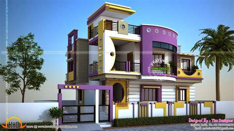 house exterior designs  contemporary style kerala home design