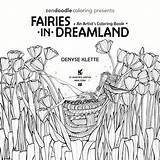 Denyse Klette Dreamland Zendoodle Fairies sketch template