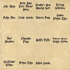harry potter party  blank food labels harry potter potions