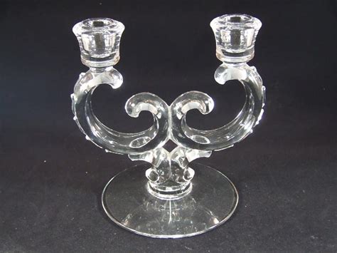 Fostoria Century Double Light Candlestick From Twolabcollectibles On