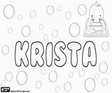 Krista Name Coloring Fatma Tatyana Tatiana Czech Girl Variant Arabic Origin Oncoloring sketch template