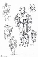 Tugodoomer Armor sketch template