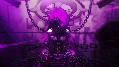 purple anime vapor wave violet  anime image   favim