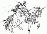 Horse Coloring Pages Riding Princess Rider Clipart Library Prince Printable Getcolorings Getdrawings Popular sketch template