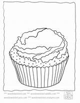 Coloring Food Cupcake Pages Choose Board sketch template