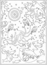 Coloring Pages Creatures Curious Haven Creative Book Dover Publications Ocean Welcome Choose Board Books Kids Doverpublications sketch template