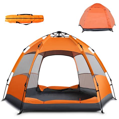 cho instant pop  tent family outdoor camping tent lightweight   person orange walmartcom