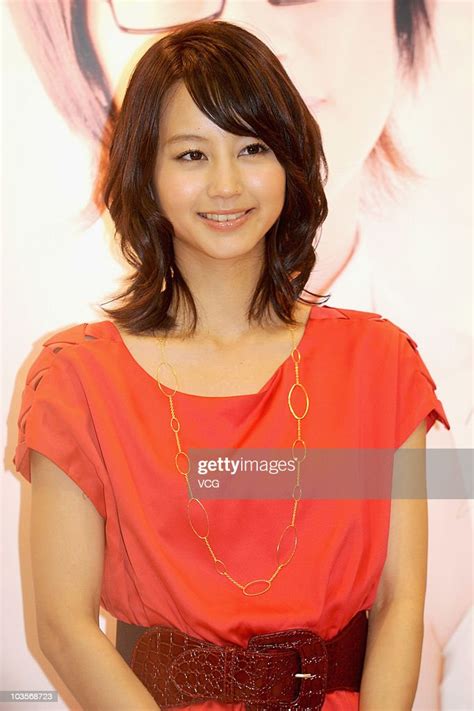 Japanese Actress Maki Horikita Poses At A Grand Opening Ceremony Of A