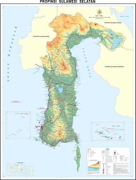 peta provinsi sulawesi selatan sulsel