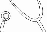 Stethoscope Coloring Template sketch template
