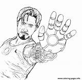 Tony Stark Coloring Pages Printable Avengers Color Online sketch template