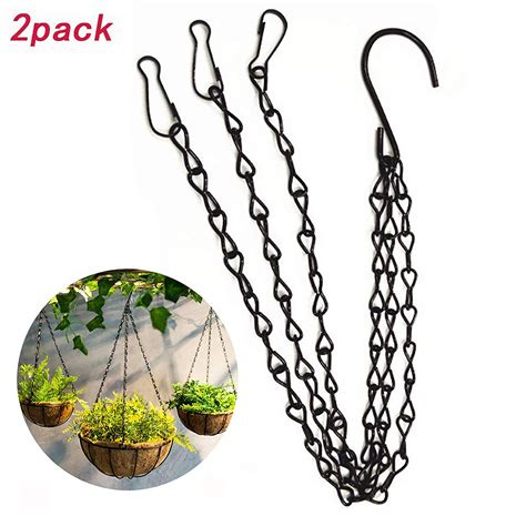 hanging basket chains pcs   cm black hanging chains flowerpot iron sling chain