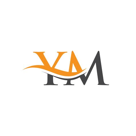ym logo monogram letter ym logo design vector ym letter logo design  modern trendy