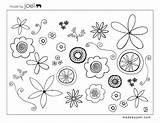 Flower Coloring Printable Templates Template Pages Sheet Colour Flowers Joel Made Sheets Small Kids Clipart Printables Drawing Cliparts Madebyjoel Little sketch template