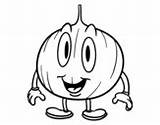Animated Onion Coloring Pages Onions Coloringcrew Food sketch template