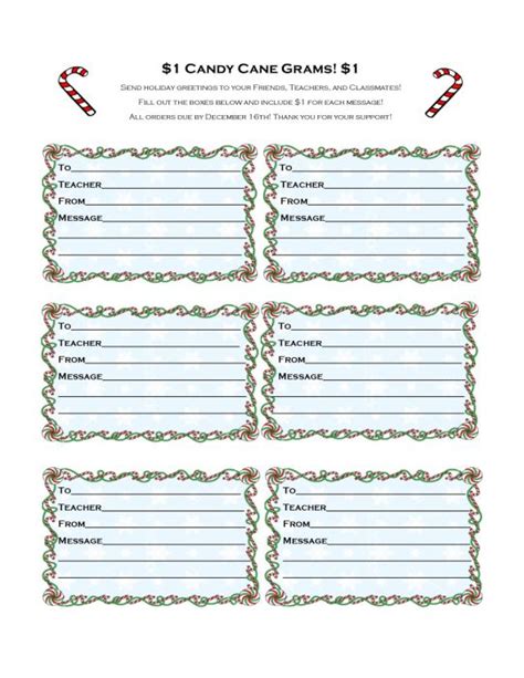 printable christmas candy grams  sweet candy gram ideas tip