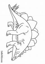 Stegosaurus Colorir Estegossauro Spikes Hellokids sketch template