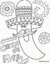 Coloring Mayo Cinco Pages Printables Childrens Print sketch template