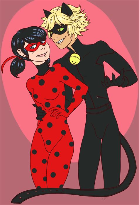 Miraculous Ladybug And Cat Noir By Professormarion On