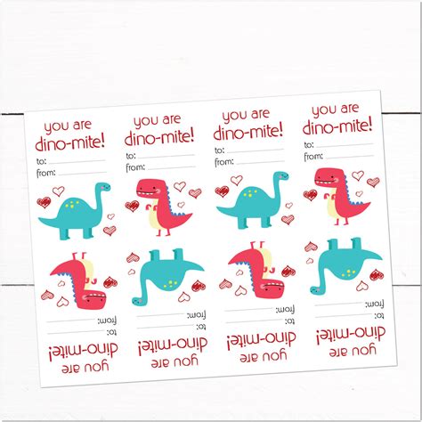 kids dinosaur printable valentines day cards taylor george designs