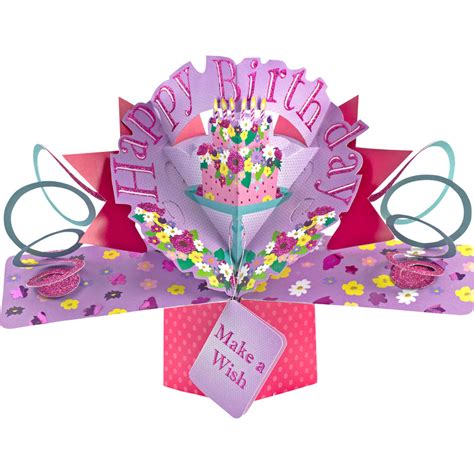 Granddaughter Birthday Pop Up Greeting Card Cards Love Kates