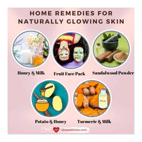 home remedies for glowing skin in one day 100 works glowing skin tips