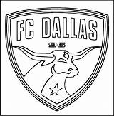 Coloring Logo Dallas Pages Fc Soccer Club Kids Mls Adults Coloringpagesfortoddlers Sheet Sheets Sport Leverkusen sketch template