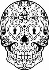 Skull Coloring Pages Printable Kids Color sketch template
