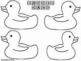Rubber Duck Coloring Pages Ducks Print Colorings Coloringway sketch template