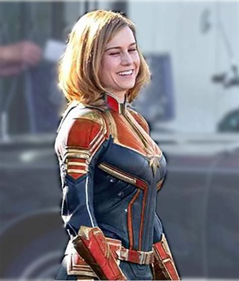 Captain Marvel Brie Larson Carol Danvers Leather Jacket