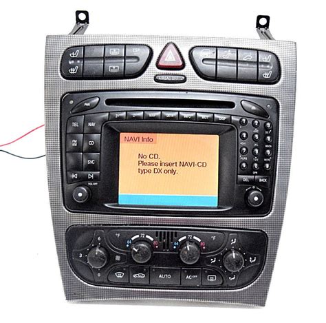 mercedes     navigation radio cd player carbon fiber bezel