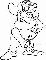Snow Doc Coloring Pages Disney sketch template