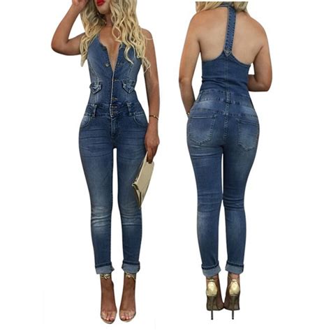 2017 new fashion women backless jumpsuits ladies sexy