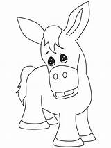 Coloring Pages Donkey Animals Donkeys Kids Colouring Balaam Crafts Bible Balaams Template Colorear Para Burro Talking Library Clipart Dltk His sketch template