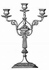 Clip Candelabra Vintage Clipart Ornate Drawing Graphics Maxine Fairy Cliparts Wedding Candles Coral Illustration Candelabras Publication Library Clipground 1000 Candels sketch template