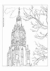 Krul Kleurplaten Schilder Tekenlessen Delft sketch template