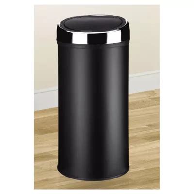 buy  touch top stainless steel kitchen bin black   waste bins range tesco