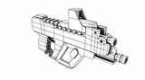 Drawing Sketch Gun 3d Template sketch template