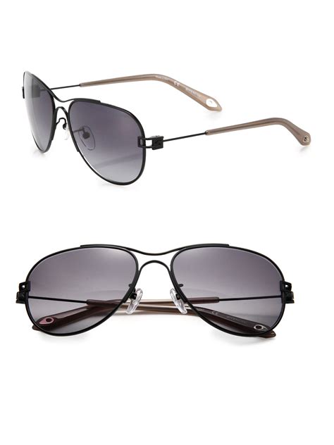 givenchy 59mm aviator sunglasses in black for men lyst