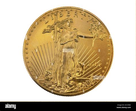 gold  oz  liberty coin worth   todays dollars isolated stock photo alamy