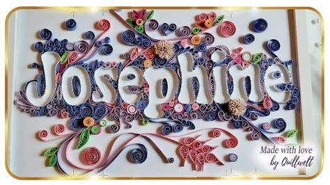 quilling  quilling typography quilled letters youtube