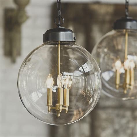 Oversized Glass Globe Pendant Light