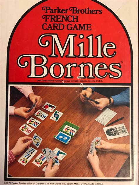 vintage mille bornes game french card game racing game  game