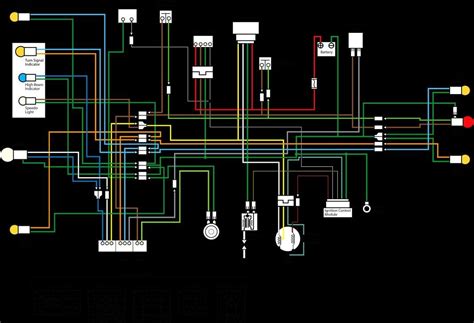 simple wiring diagram  motorcycle honda xrm  technique bacamajalah honda motorcycles