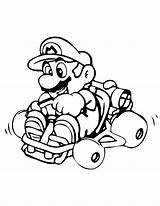 Mario Kart Coloring Pages Print sketch template