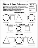 Worksheet Warm Cool Color Colors Worksheets Theory Wheel Printable Createartwithme Lesson Plans Teachersnotebook Worsheet Pencil Elements Colored Primary Create School sketch template