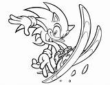 Sonic Coloring Characters sketch template